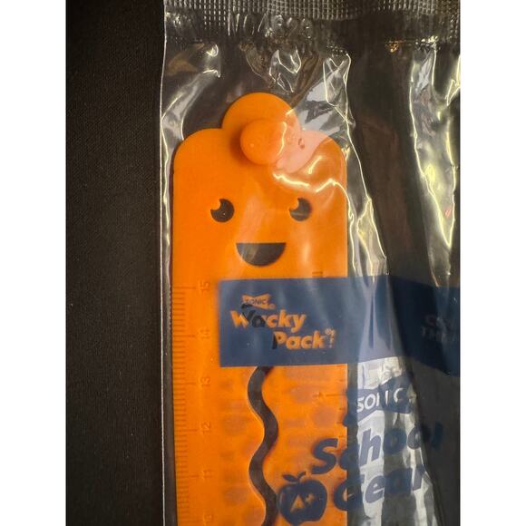 NEW Sonic Wacky Pack Frankie's Wristband Ruler Bracelet School Collect them all - Picture 2 of 4